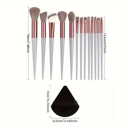 13pcs Premium  Bristle Makeup Brush Set